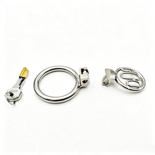 Load image into Gallery viewer, Breathable Flat Stainless Steel Chastity Cage in alternate gallery view 6

