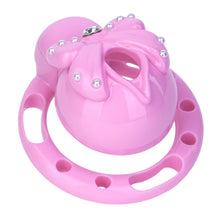 Load image into Gallery viewer, Pearl Bow Chastity Cage With Optional Belt
