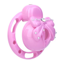 Load image into Gallery viewer, Pearl Bow Chastity Cage With Optional Belt
