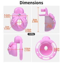 Load image into Gallery viewer, Pearl Bow Chastity Cage With Optional Belt
