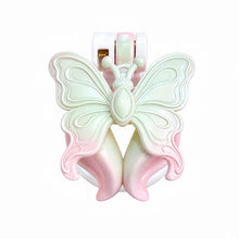 Load image into Gallery viewer, Butterfly Wing Inverted Chastity Cage in Mint &amp; Pink front view
