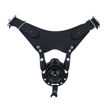 Afbeelding in Gallery-weergave laden, Black Candy Heart chastity cage with black PU leather waist belt
