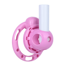 Afbeelding in Gallery-weergave laden, Pink Candy Heart vibrating chastity cage with removable vibrator
