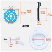 Load image into Gallery viewer, Blue cage and optional catheter measurements
