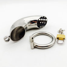 Load image into Gallery viewer, Stainless Steel Double Curved Chastity Cage 2
