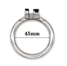 Load image into Gallery viewer, Stainless Steel Round/Arc Chastity Ring
