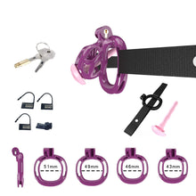 Load image into Gallery viewer, Cobra Chastity Set With Belt
