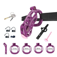 Load image into Gallery viewer, Cobra Chastity Set With Belt
