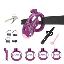 Load image into Gallery viewer, Cobra Chastity Set With Belt
