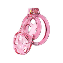 Load image into Gallery viewer, Soft Mamba Chastity Cage Set pink silicone front view
