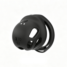 Load image into Gallery viewer, Compact Silicone and ABS Vibrating Chastity Cage
