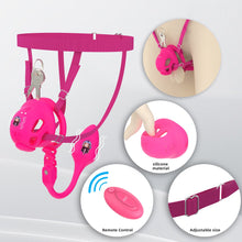 Load image into Gallery viewer, Compact Silicone and ABS Vibrating Chastity Cage
