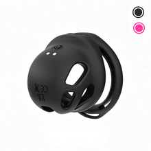 Load image into Gallery viewer, Compact Silicone and ABS Vibrating Chastity Cage
