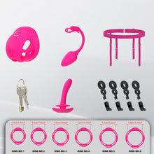 Load image into Gallery viewer, Compact Silicone and ABS Vibrating Chastity Cage
