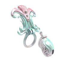 Load image into Gallery viewer, Coral Whisper Sculpted Chastity Cage
