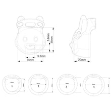 Load image into Gallery viewer, Flower-Adorned Rabbit Resin Chastity Cage
