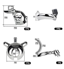 Load image into Gallery viewer, Dolphin Chastity Cage With PA Piercing -size
