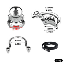 Load image into Gallery viewer, Dolphin Steel Chastity Cage with Anti-ring Removable - 3
