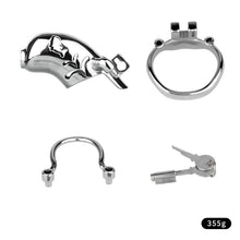 Load image into Gallery viewer, Dolphin Steel Chastity Cage with Anti-ring Removable - 1
