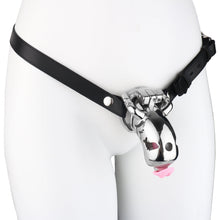 Load image into Gallery viewer, Dolphin Steel Chastity Cage with Anti-ring Removable - 23
