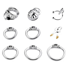Load image into Gallery viewer, Double Locking Stainless Steel Chastity Cage in alternate gallery view 5
