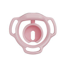 Load image into Gallery viewer, Pink Eclipse Dome chastity cage rear view showing the inner cup and frame
