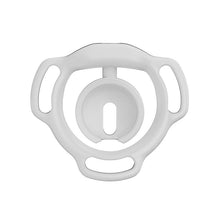 Load image into Gallery viewer, White Eclipse Dome chastity cage rear view showing the inner cup and frame
