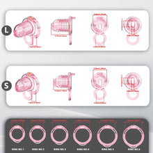 Load image into Gallery viewer, Extensible Silicone Chastity Cage With Vibration Plug in alternate gallery view 7

