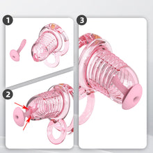 Load image into Gallery viewer, Extensible Silicone Chastity Cage With Vibration Plug in alternate gallery view 14

