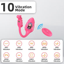 Load image into Gallery viewer, Extensible Silicone Chastity Cage With Vibration Plug feature details graphic 12
