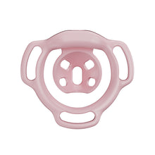 Lade das Bild in den Galerie-Viewer, Pink Firefly flat chastity cage rear view showing the inner center panel and three strap slots

