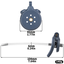 Load image into Gallery viewer, Flat Chastity Cage with Detchable Ball Catheter- 17
