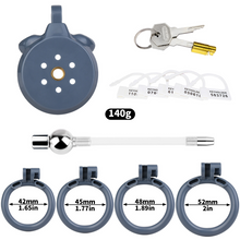 Load image into Gallery viewer, Flat Chastity Cage with Detchable Ball Catheter- 18
