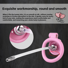 Load image into Gallery viewer, Flat Chastity Cage with Detchable Ball Catheter- 21

