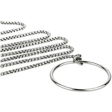 Lade das Bild in den Galerie-Viewer, Flat Stainless Steel Chastity Cage with Detachable Chain
