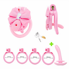 Load image into Gallery viewer, Gem Bowknot Chastity Cage 6
