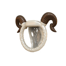 Load image into Gallery viewer, Flat Goat Resin Chastity Cage With Detachable Horns
