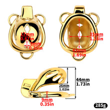 Load image into Gallery viewer, Golden Stainless Steel Mamba Cage with Belt 2026 Edition kit details
