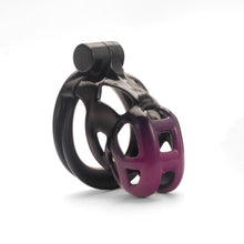 Load image into Gallery viewer, Gradation Black Purple Mamba Chastity Cage 2026 Edition kit details
