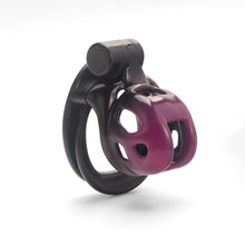 Load image into Gallery viewer, Gradation Black Purple Cobra Chastity Cage
