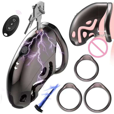 Hundred Beasts Electric Remote Control Chastity Cage 