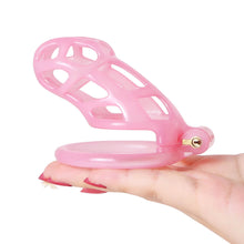 Load image into Gallery viewer, Ice Vision Design Pink Mamba Chastity Cage side view
