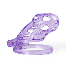 Load image into Gallery viewer, Ice Vision Desigh Purple Mamba Chastity Cage kit details
