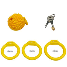 Load image into Gallery viewer, Durian-Texture Resin Chastity Cage

