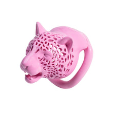 Load image into Gallery viewer, Leopard Head Resin Chastity Cage
