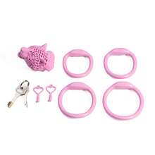 Load image into Gallery viewer, Leopard Head Resin Chastity Cage
