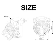 Load image into Gallery viewer, Leopard Head Resin Chastity Cage
