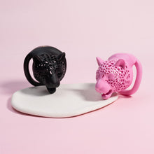 Load image into Gallery viewer, Leopard Head Resin Chastity Cage
