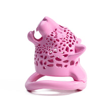 Load image into Gallery viewer, Leopard Head Resin Chastity Cage
