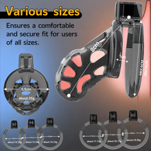 Load image into Gallery viewer, Lightly Bound Silicone and ABS Chastity Cage

